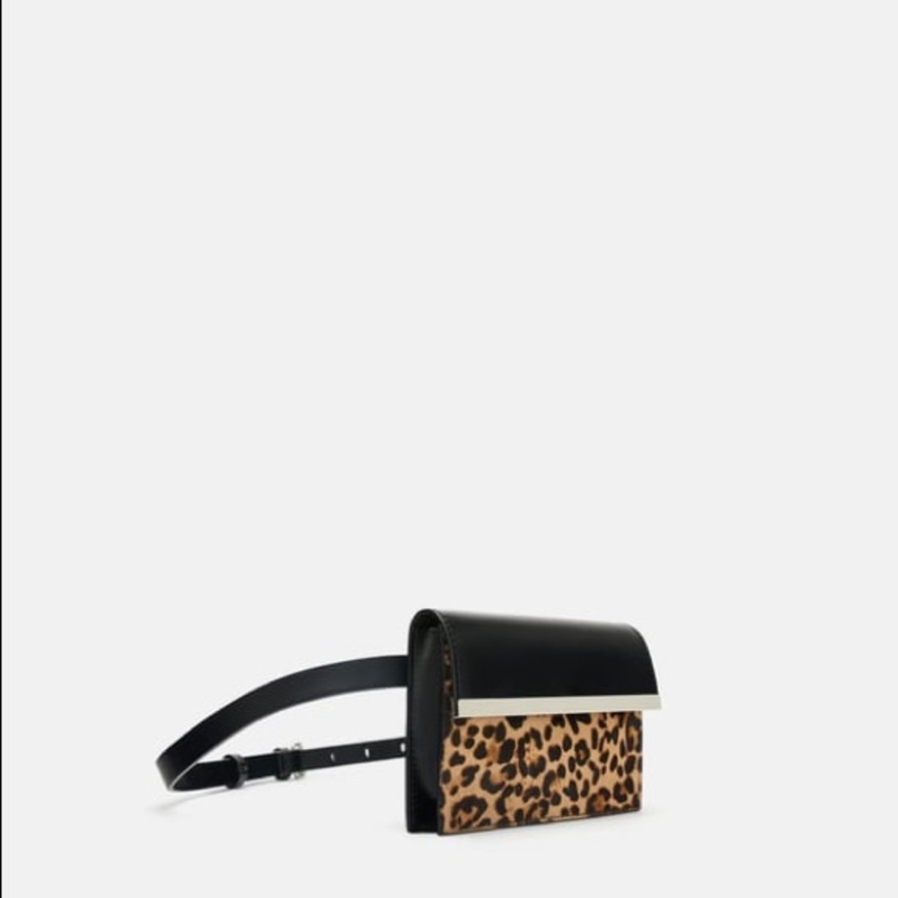 Zara animal print belt bag